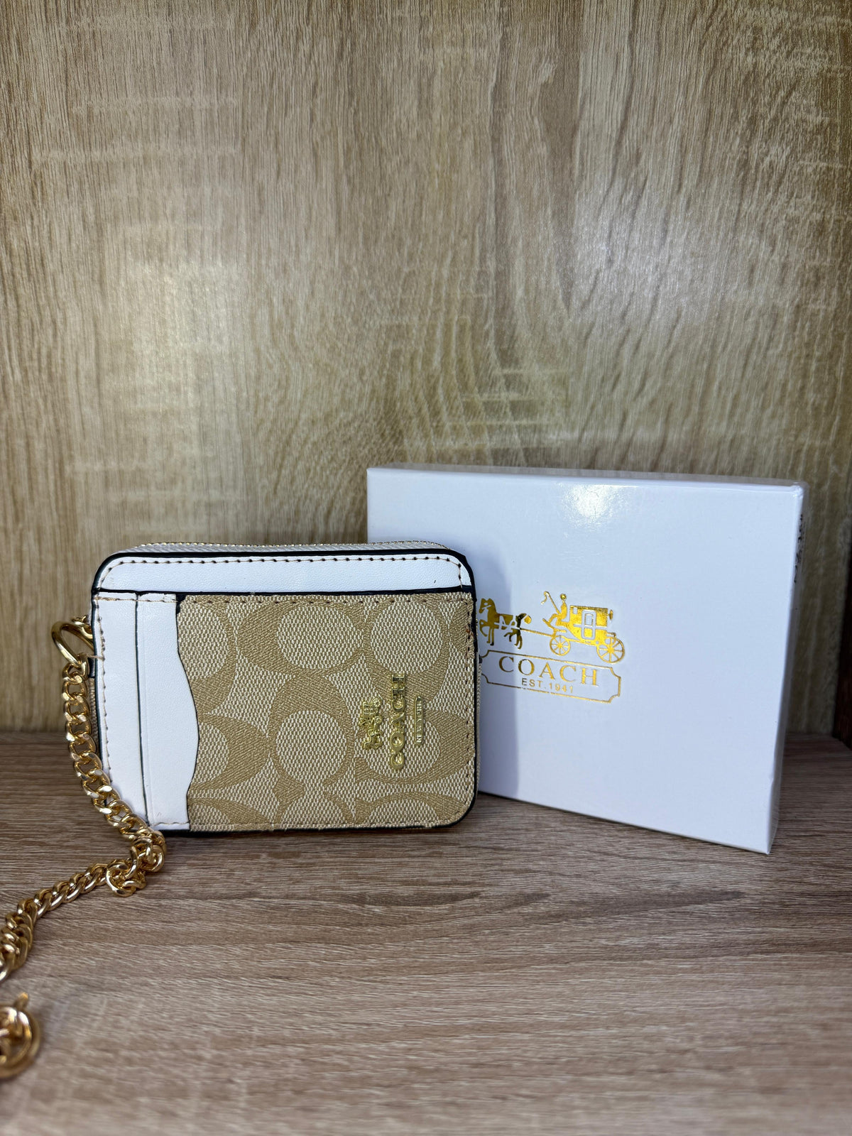 PORTE MONNAIE COACH FEMMES AVEC CHAIN