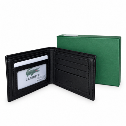 PORTE MONNAIE LACOSTE NOIR HOMMES