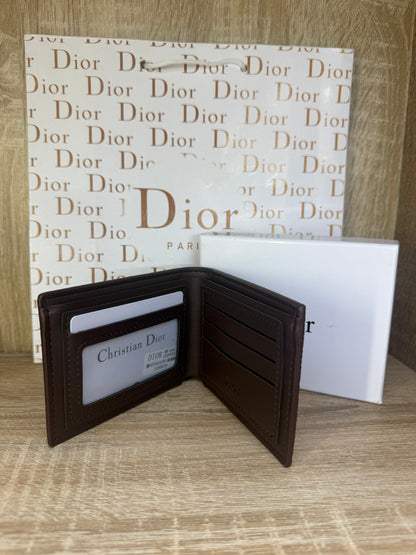 PORTE MONNAIE DIOR HOMMES CD MARRON AVEC SACHET