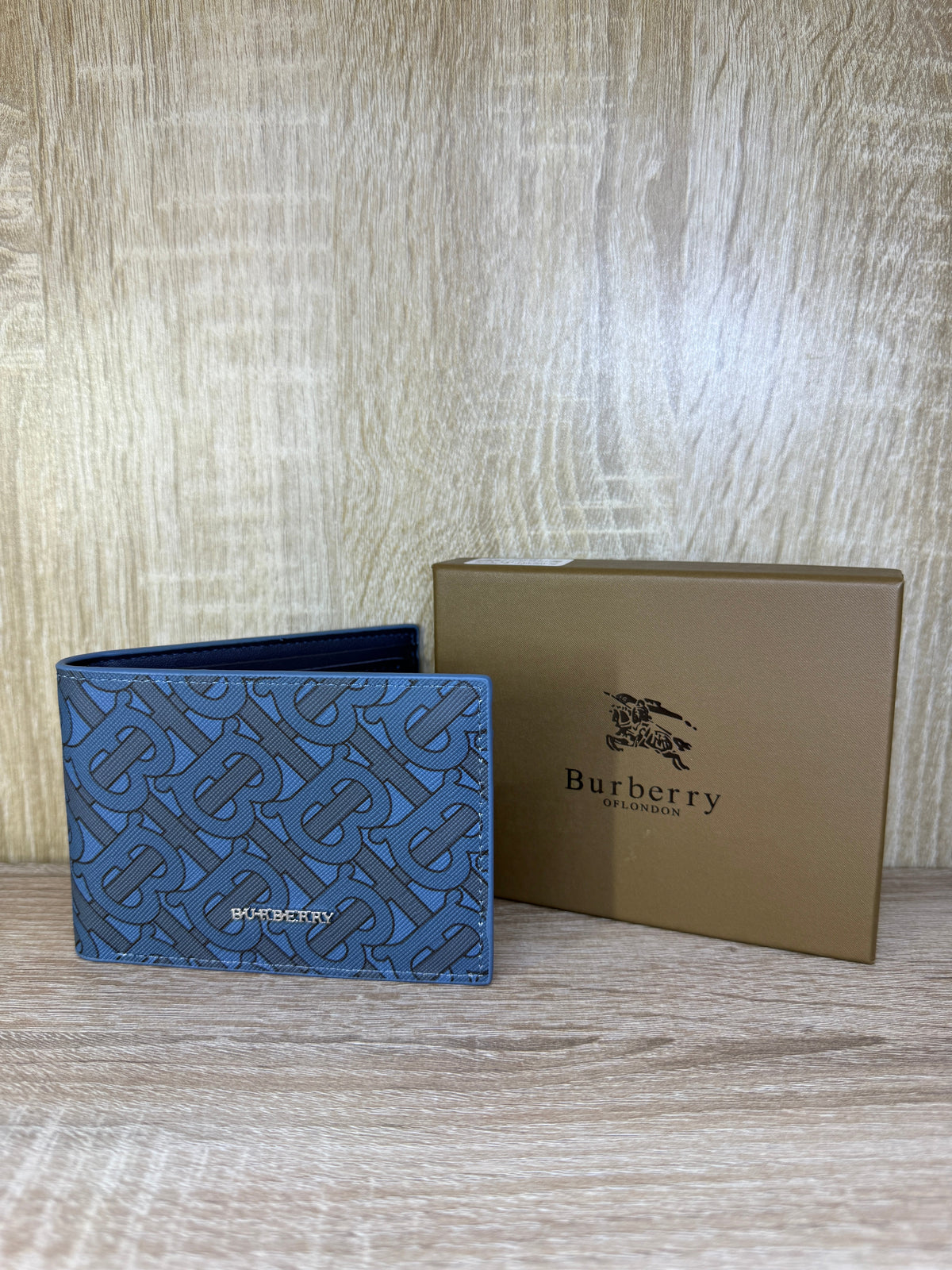 PORTE MONNAIE BURBERRY HOMMES BLEU