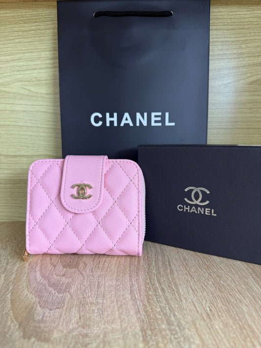 PORTE MONNAIE FEMMES CHANEL PINK AVEC SACHET