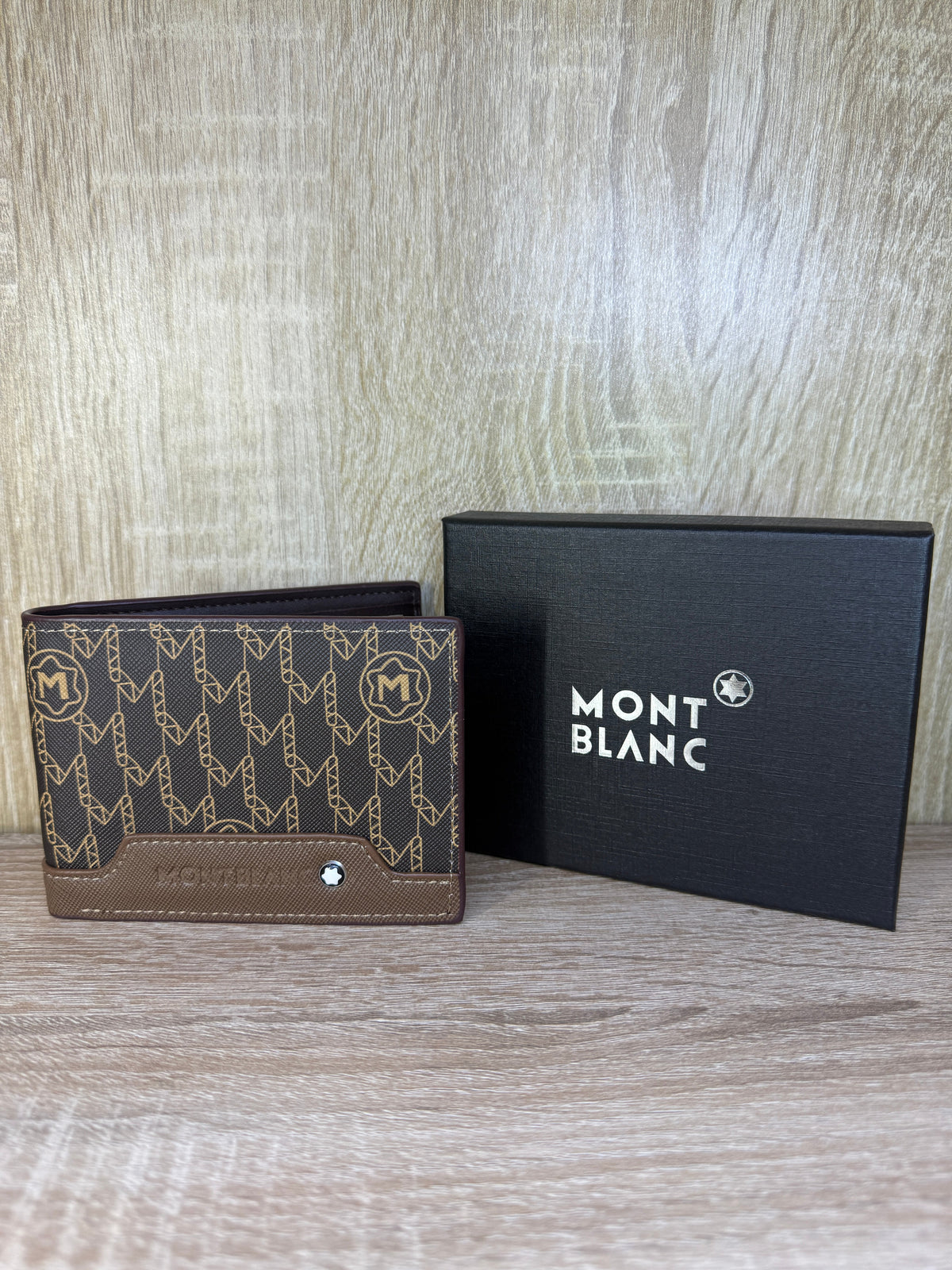 PORTE MONNAIE MONTBLANC HOMMES 2 MARRON