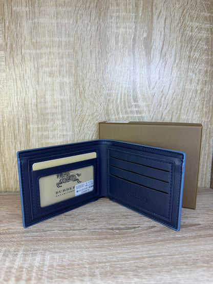 PORTE MONNAIE BURBERRY HOMMES BLEU