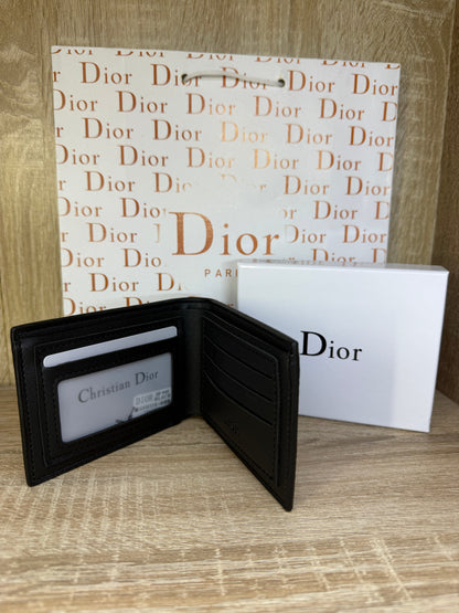 PORTE MONNAIE DIOR HOMMES CD NOIR AVEC SACHET