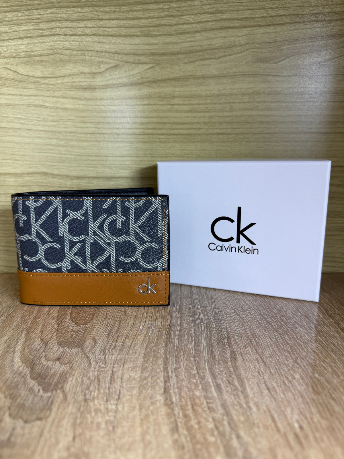 PORTE MONNAIE CK MARRON HOMMES