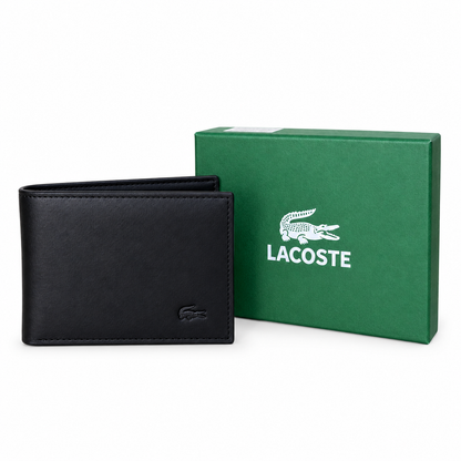 PORTE MONNAIE LACOSTE NOIR HOMMES